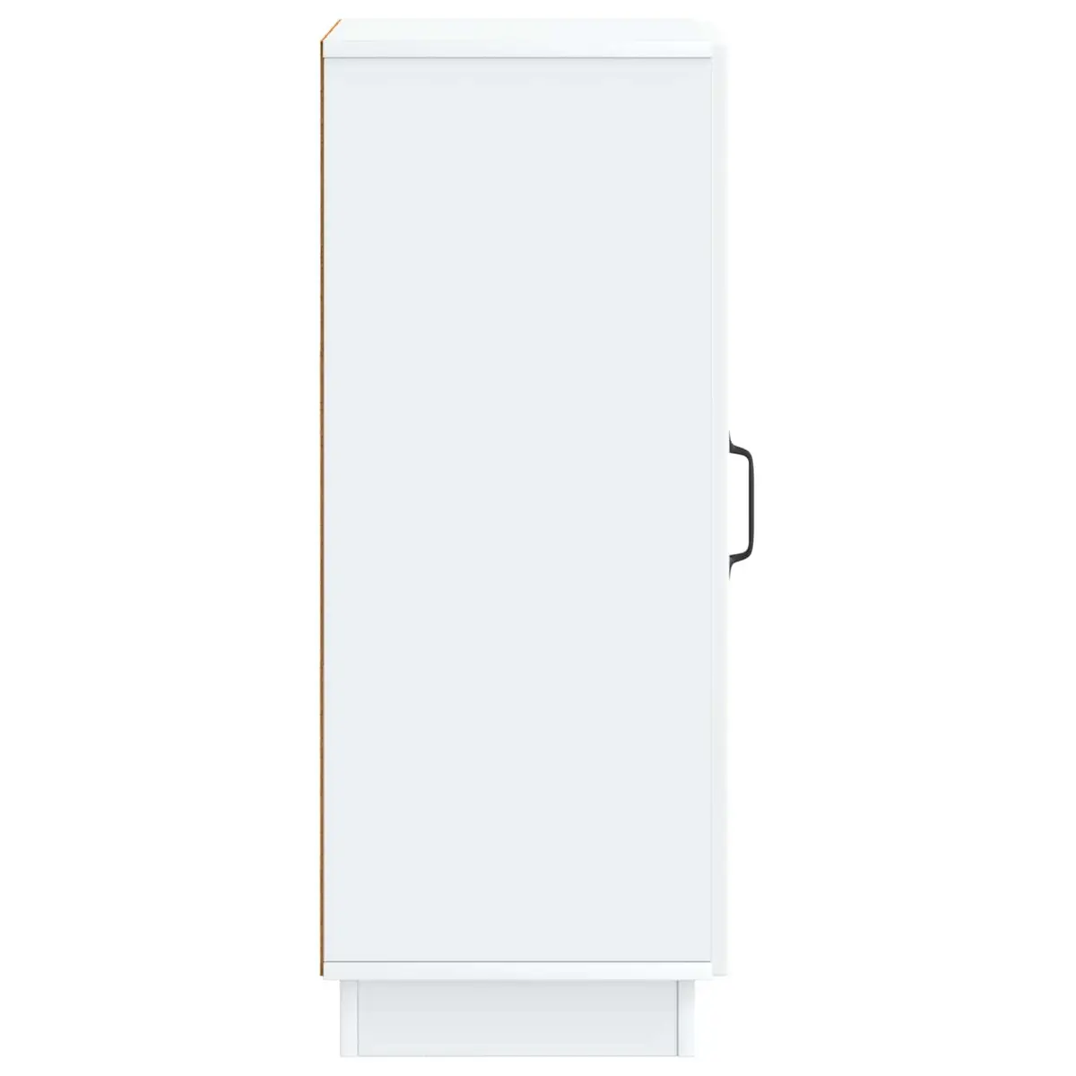 Sideboard White Engineered Wood Storage Cabinet Buffet 33x34.5x87cm with Drawers and Shelves for Dining Room and Living Area