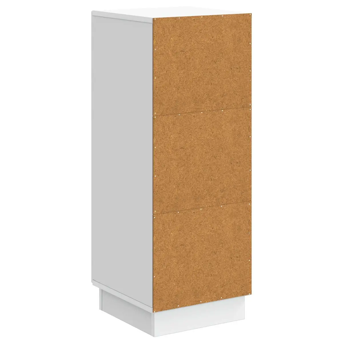 Sideboard White Engineered Wood Storage Cabinet Buffet 33x34.5x87cm with Drawers and Shelves for Dining Room and Living Area