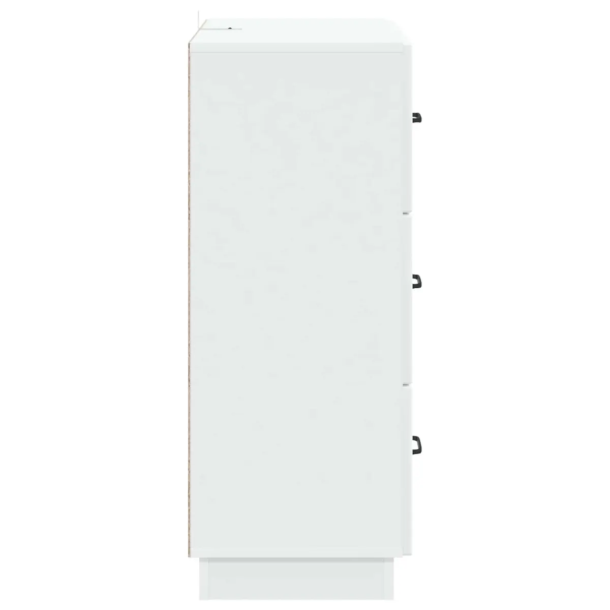 White Storage Cabinet 66 x 34.5 x 87 cm for Home Use