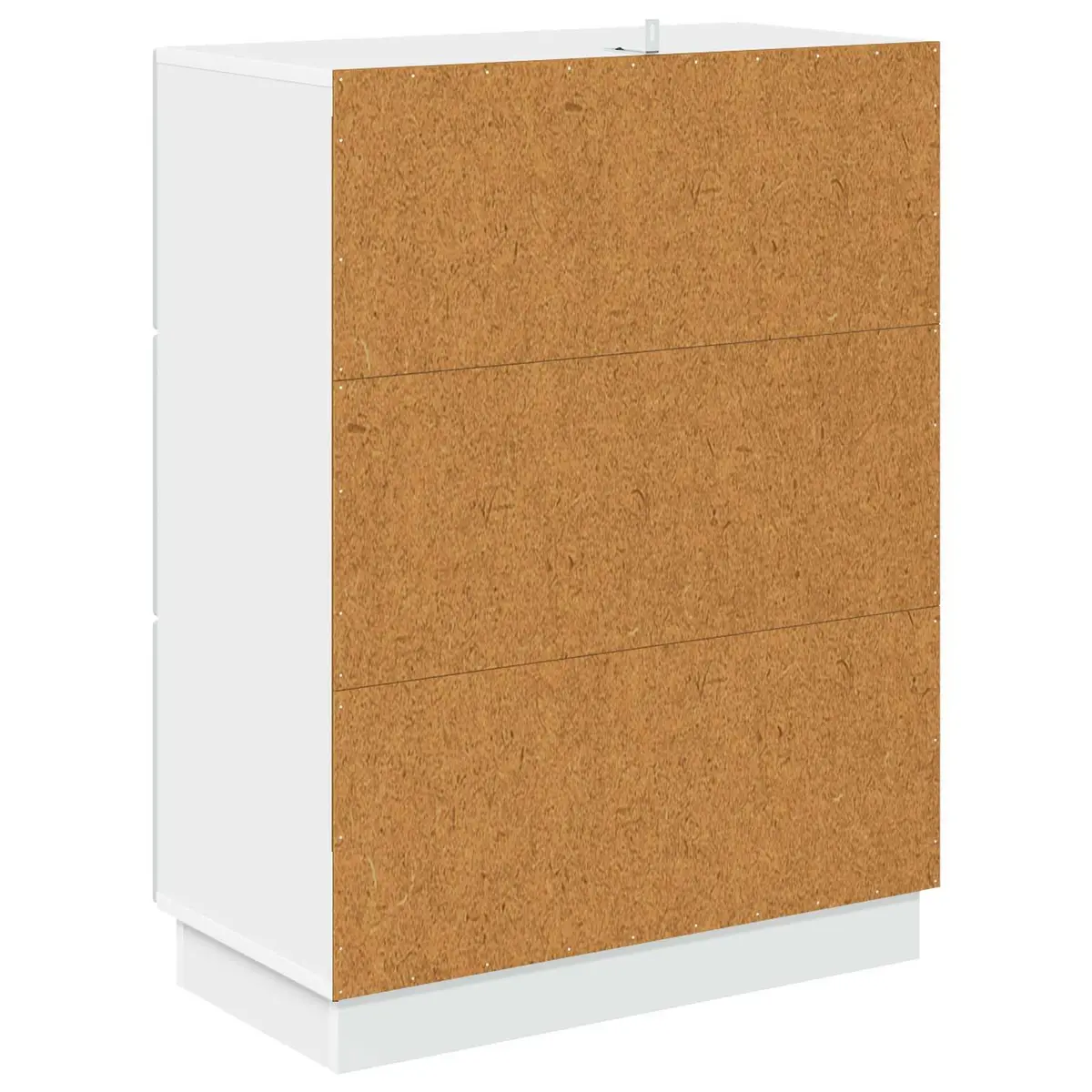 White Storage Cabinet 66 x 34.5 x 87 cm for Home Use