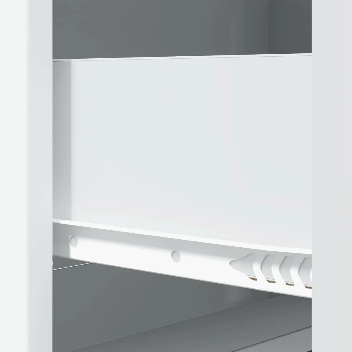 White Storage Cabinet 66 x 34.5 x 87 cm for Home Use