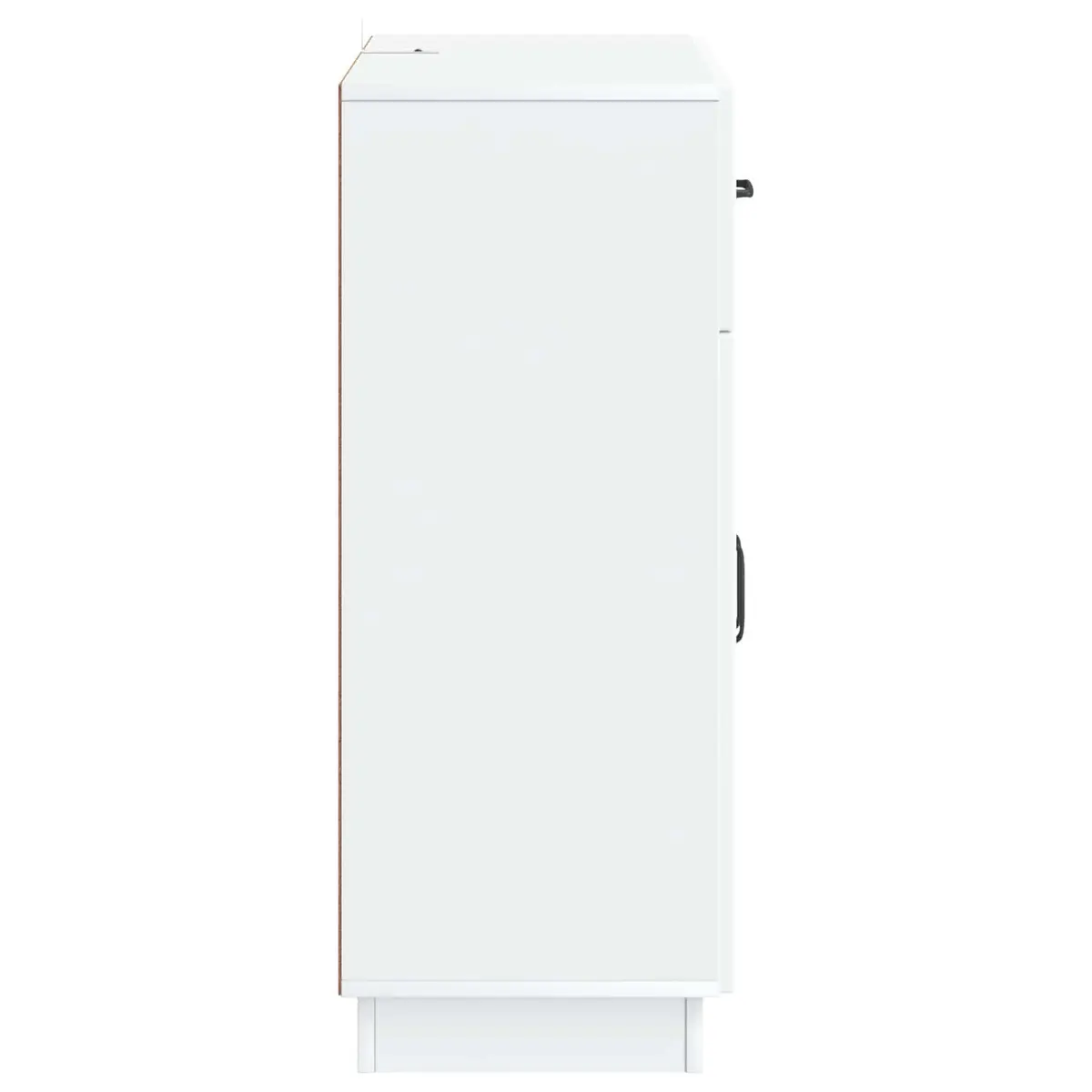 Sideboard White 66 x 34.5 x 87 cm Storage Cabinet Buffet with Shelves Doors