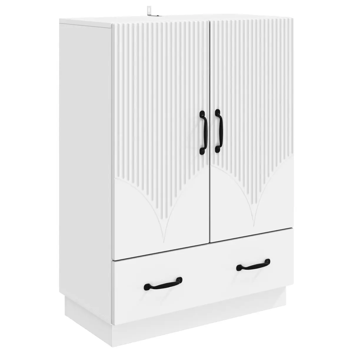Sideboard Cabinet Engineered Wood 66cm White Storage Unit Buffet for Dining Room