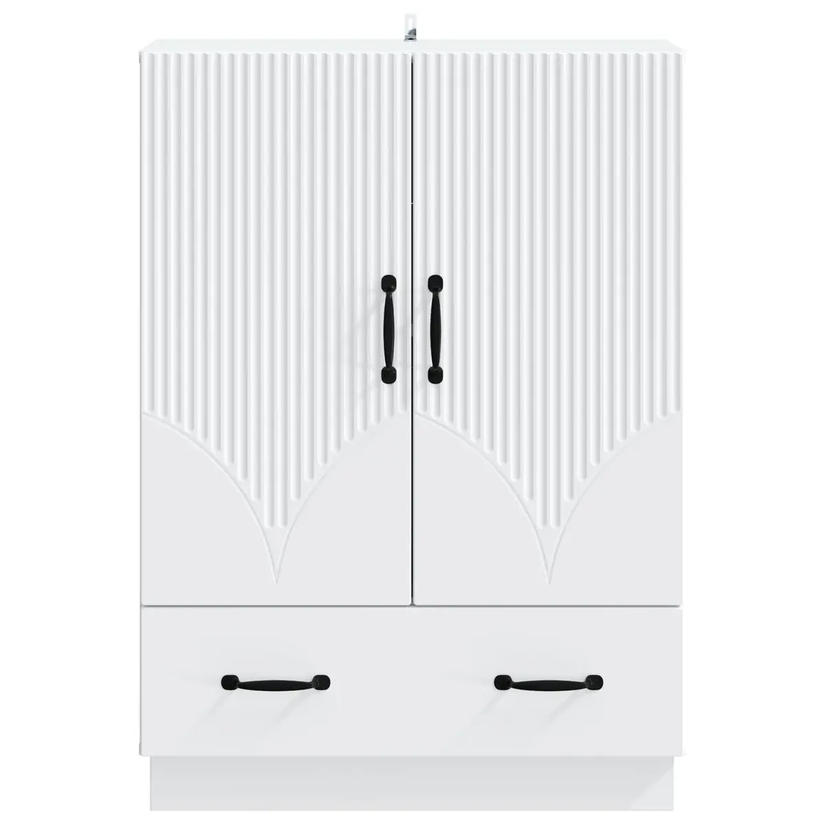 Sideboard Cabinet Engineered Wood 66cm White Storage Unit Buffet for Dining Room