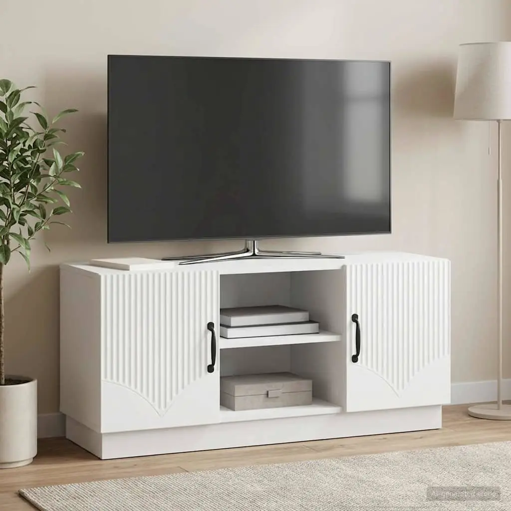 White TV Cabinet Entertainment Centre Storage Unit Modern Living Room Furniture