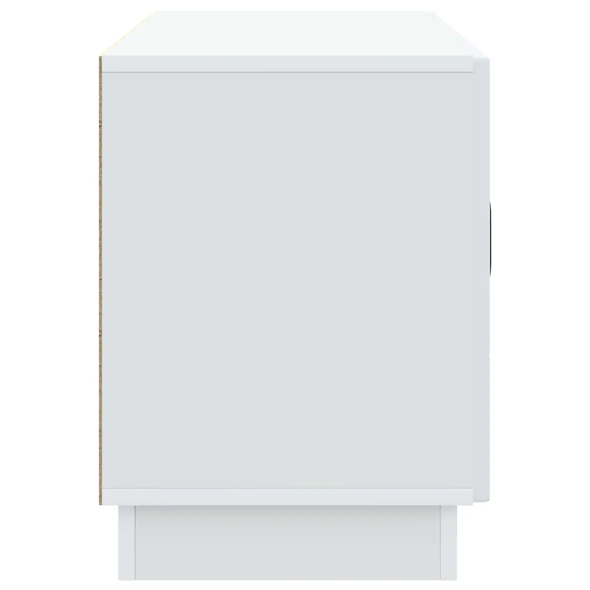 TV Stand Engineered Wood 99cm White Media Cabinet with Storage Shelves and Drawers