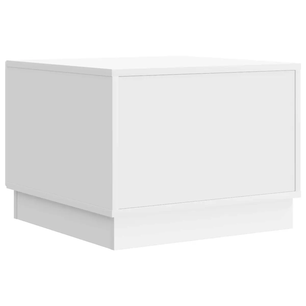 Coffee Table Engineered Wood 49cm x 50cm x 37cm White Modern Living Room Storage Accent Furniture