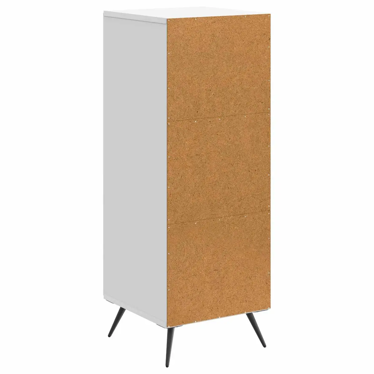 White Sideboard Buffet Cabinet Storage Engineered Wood Dining Room Furniture