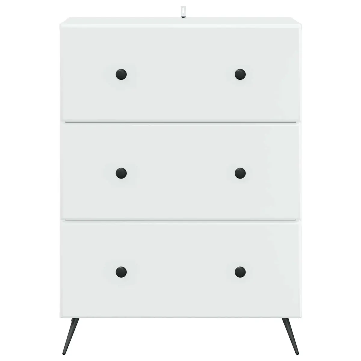 Storage Cabinet Engineered Wood 66 x 34.5 x 90 cm White Sliding Door
