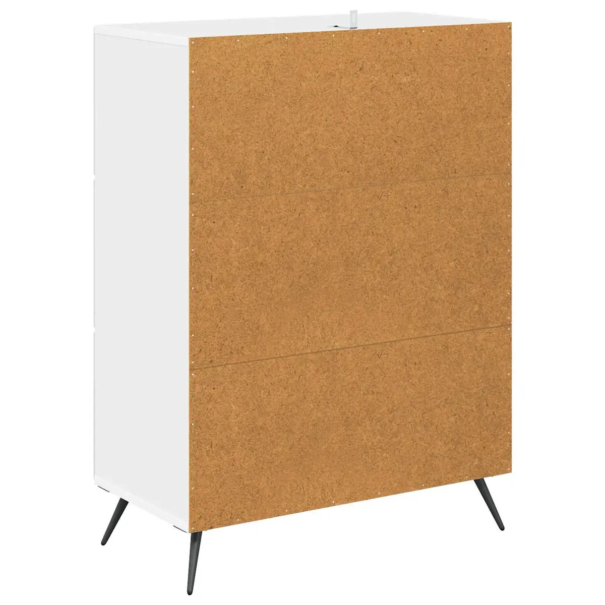 Storage Cabinet Engineered Wood 66 x 34.5 x 90 cm White Sliding Door