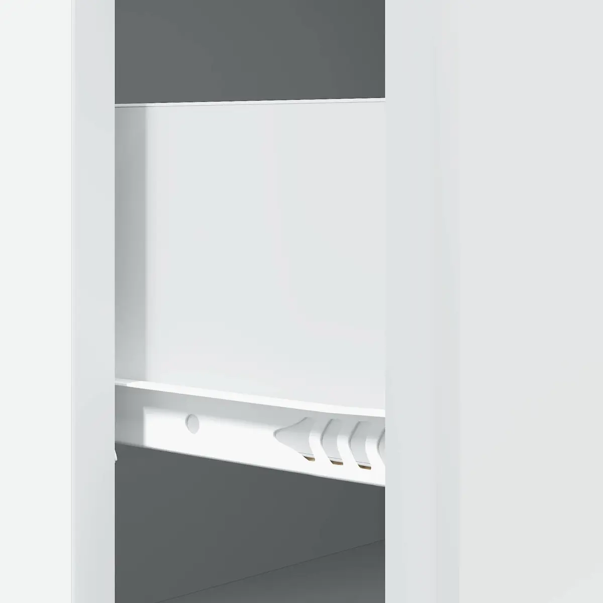 Storage Cabinet Engineered Wood 66 x 34.5 x 90 cm White Sliding Door