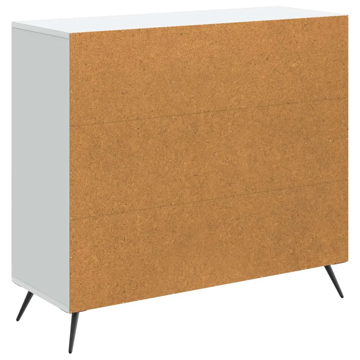 Engineered Wood Sideboard Storage Cabinet White 89cm x 34.5cm x 80cm Flexible for Living and Dining Room