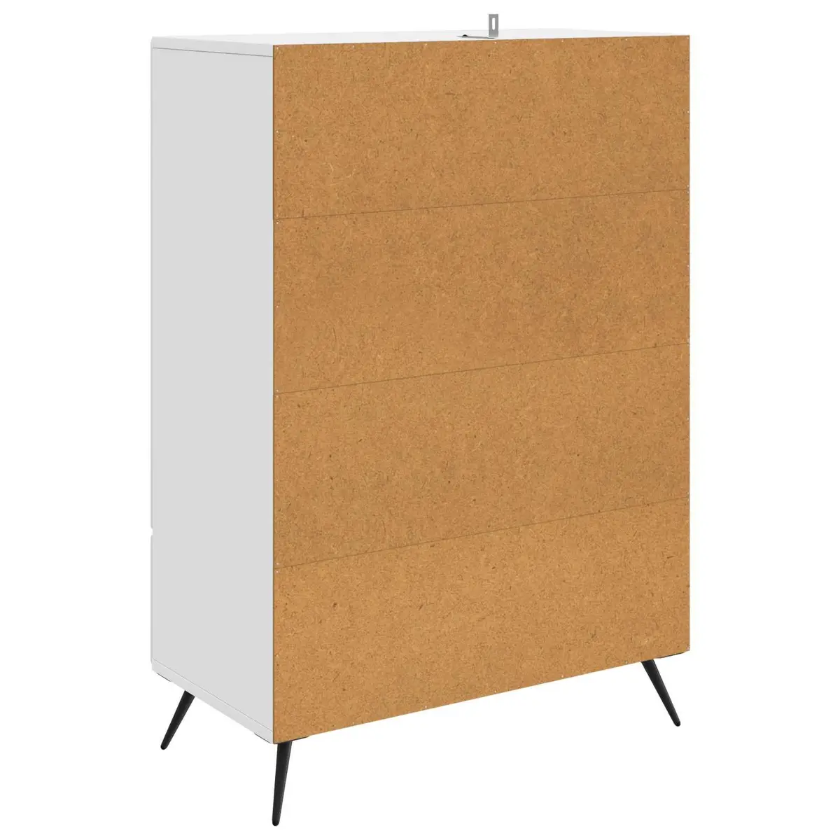 Sideboard Buffet Cabinet Engineered Wood 66x34.5x95cm White