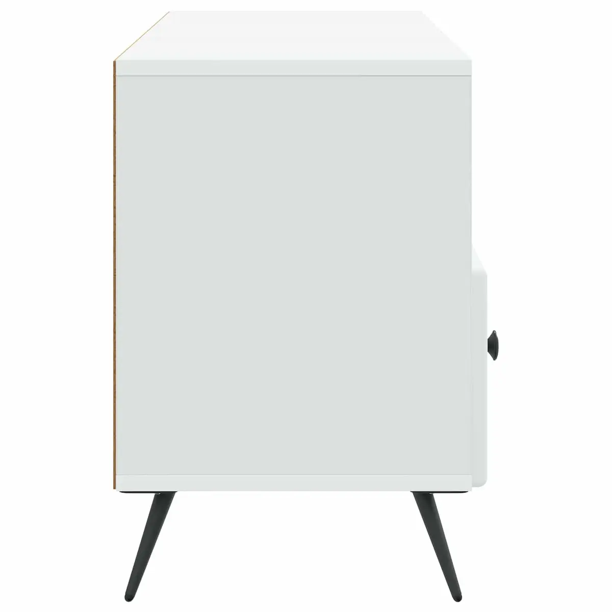 TV Cabinet Engineered Wood 102cm White Entertainment Unit with Storage Drawers Shelves