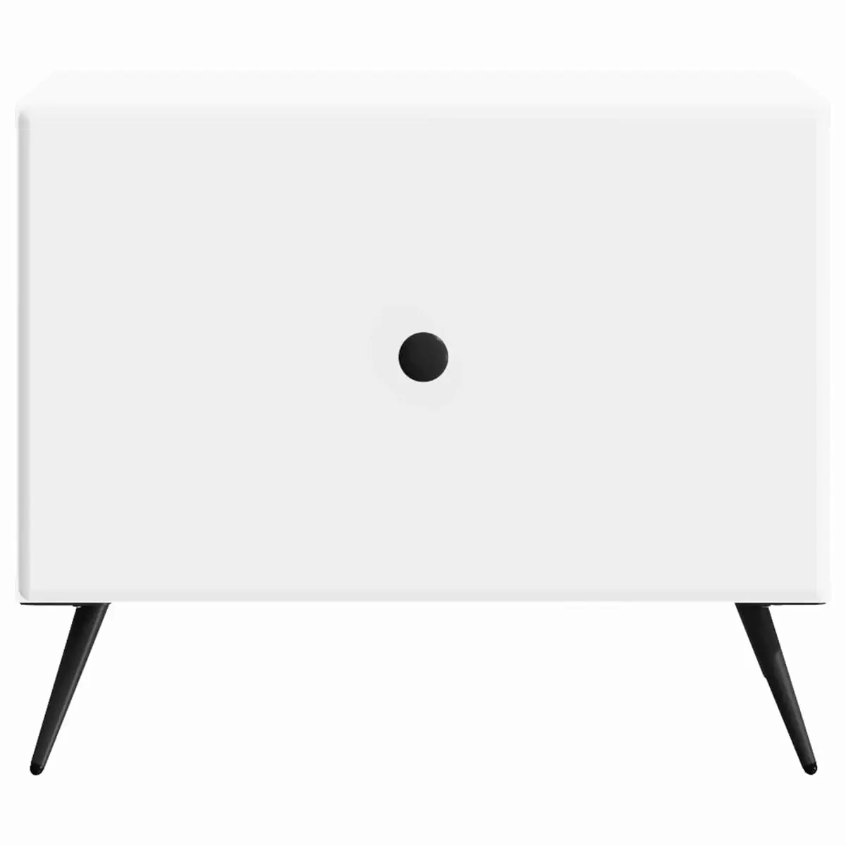 Coffee Table Engineered Wood Rectangular White with Drawer