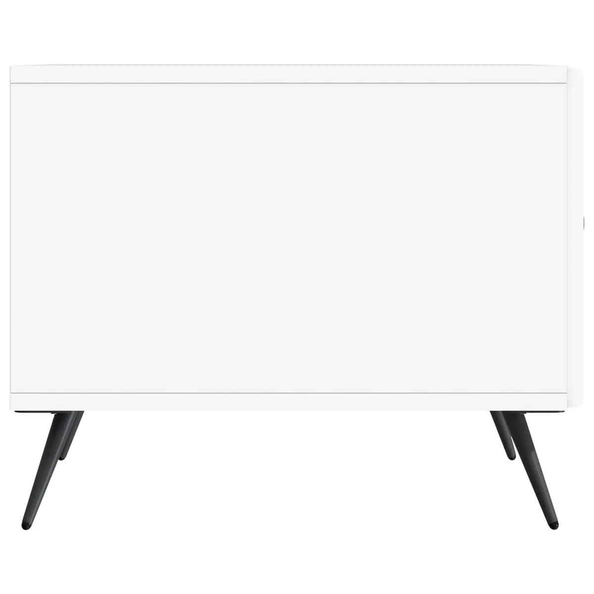 Coffee Table Engineered Wood Rectangular White with Drawer
