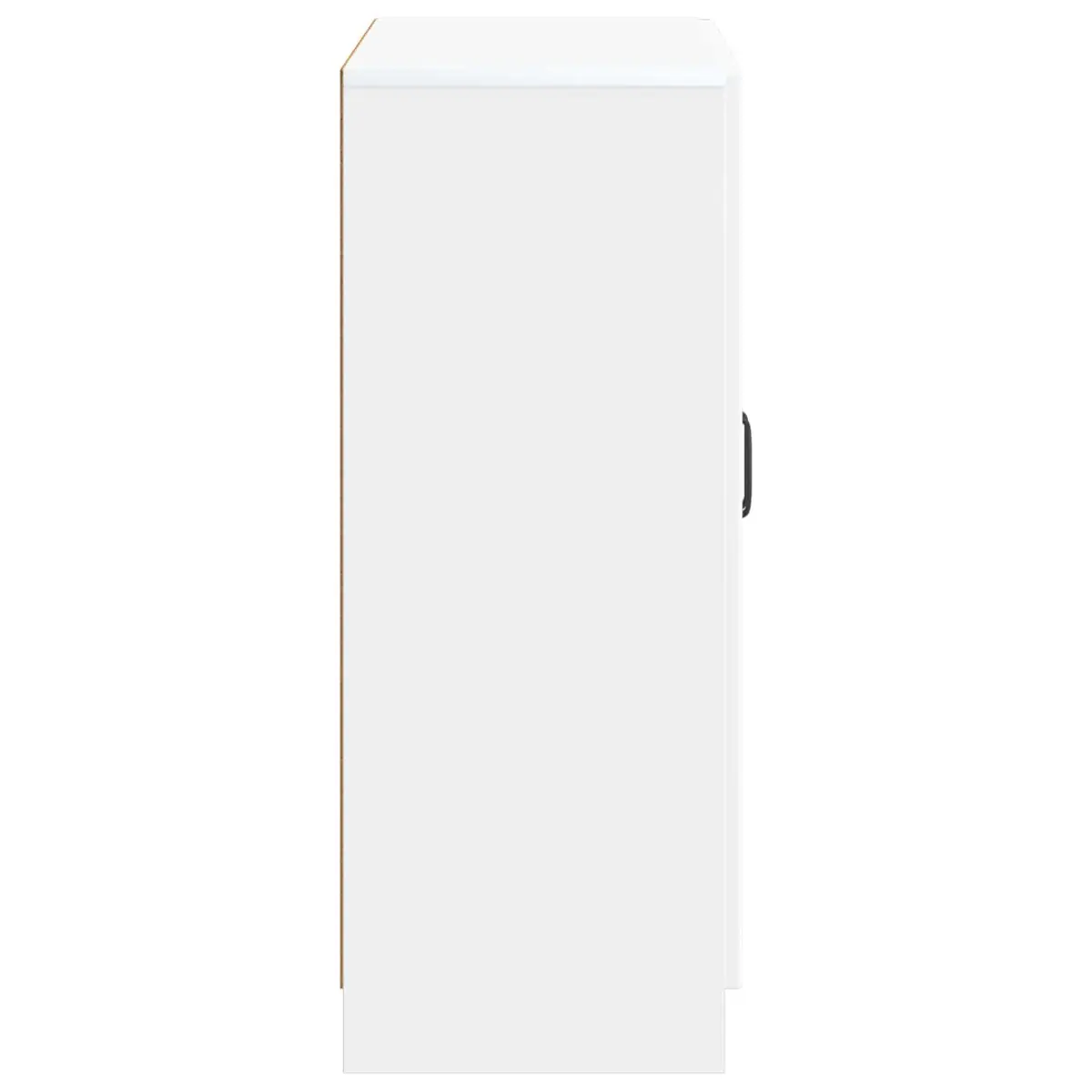 White Sideboard Storage Cabinet Buffet Engineered Wood Living Room Dining