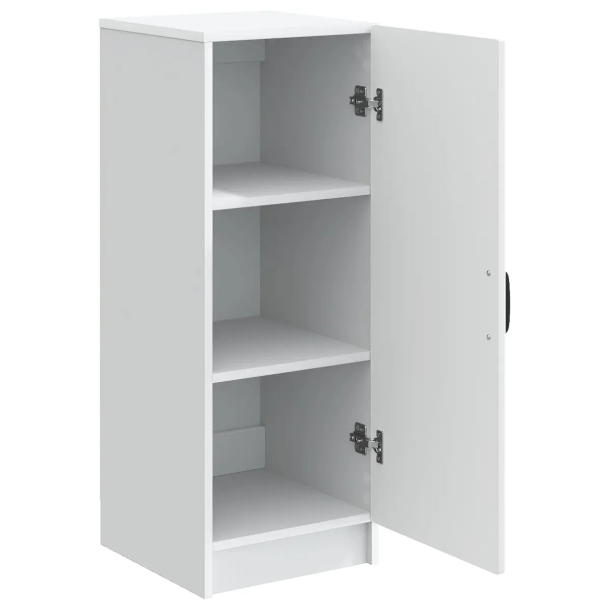 White Sideboard Storage Cabinet with Adjustable Shelves and Drawers for Living
