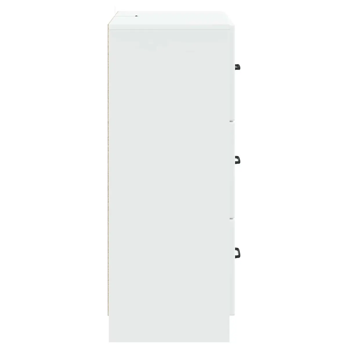 Drawer Cabinet Engineered Wood Modern Storage Furniture White 66x34.5x87cm