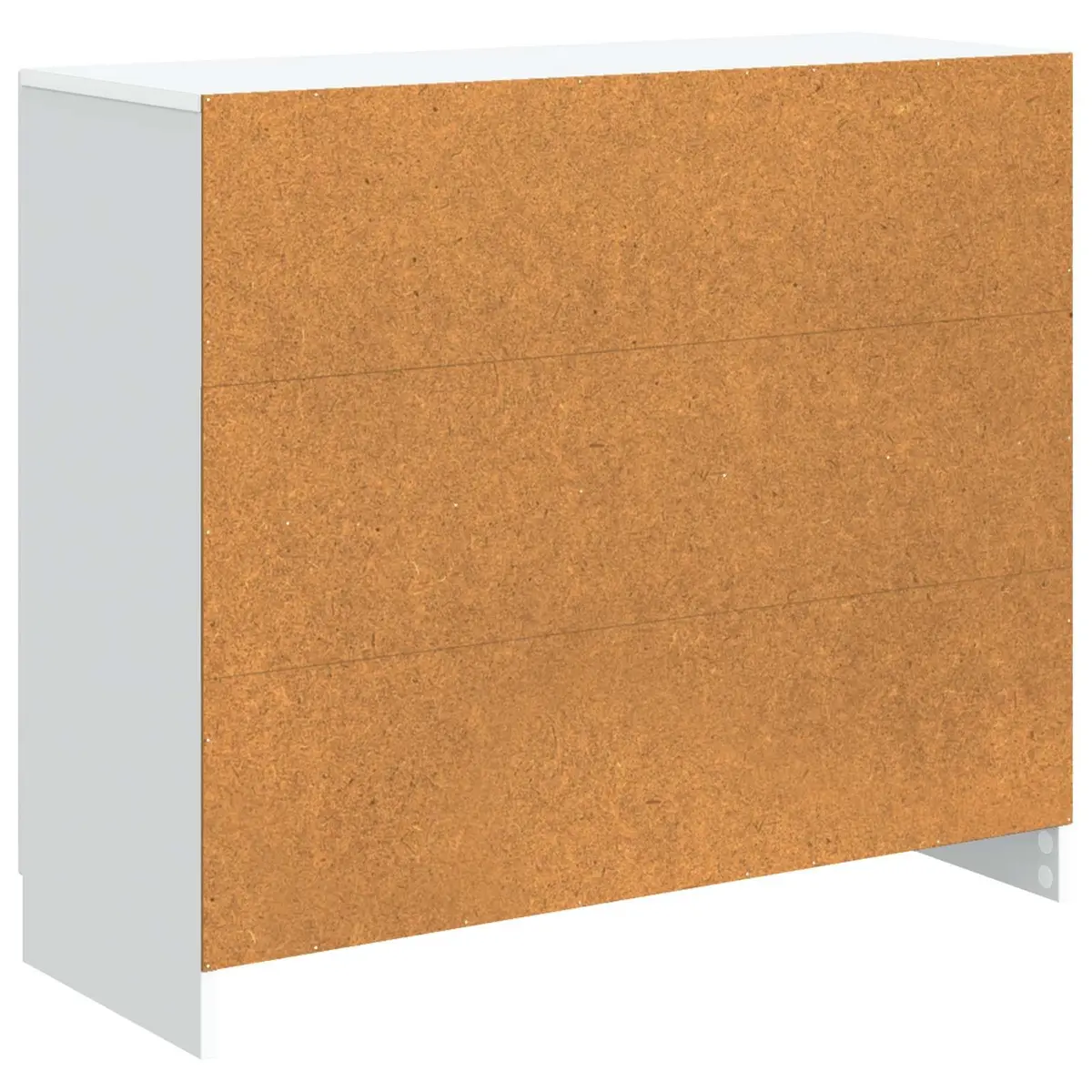 White Sideboard Storage Cabinet Engineered Wood 89 x 34.5 x 77 cm Modern