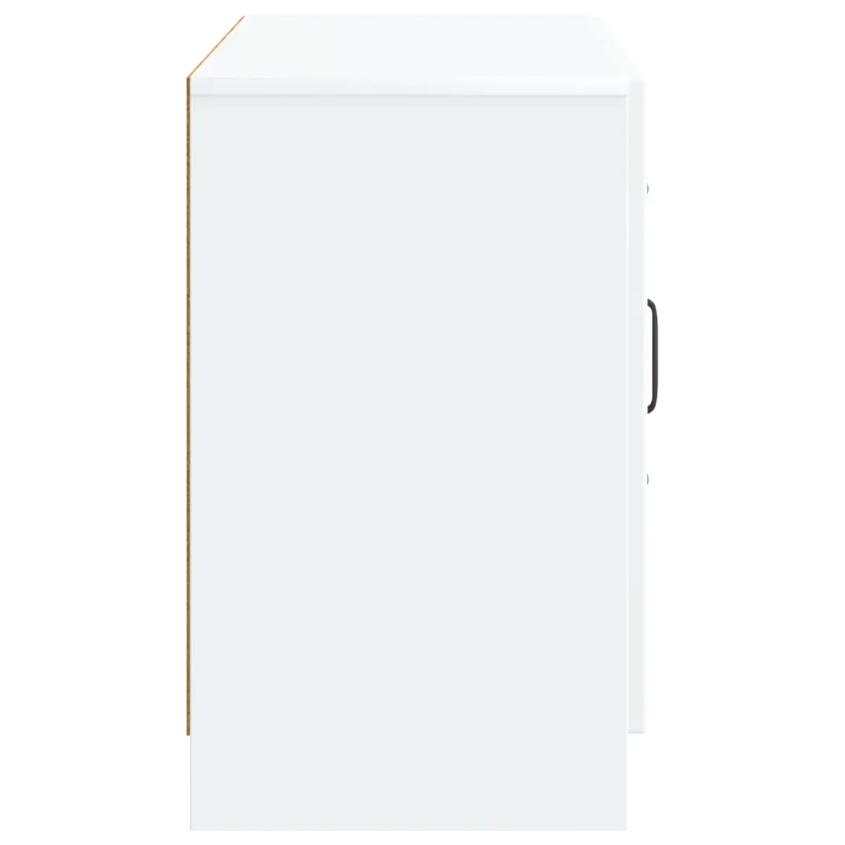 Sideboard Storage Cabinet Engineered Wood White Buffet Organizer with Multiple Shelves and Drawers for Dining Room and Lounge
