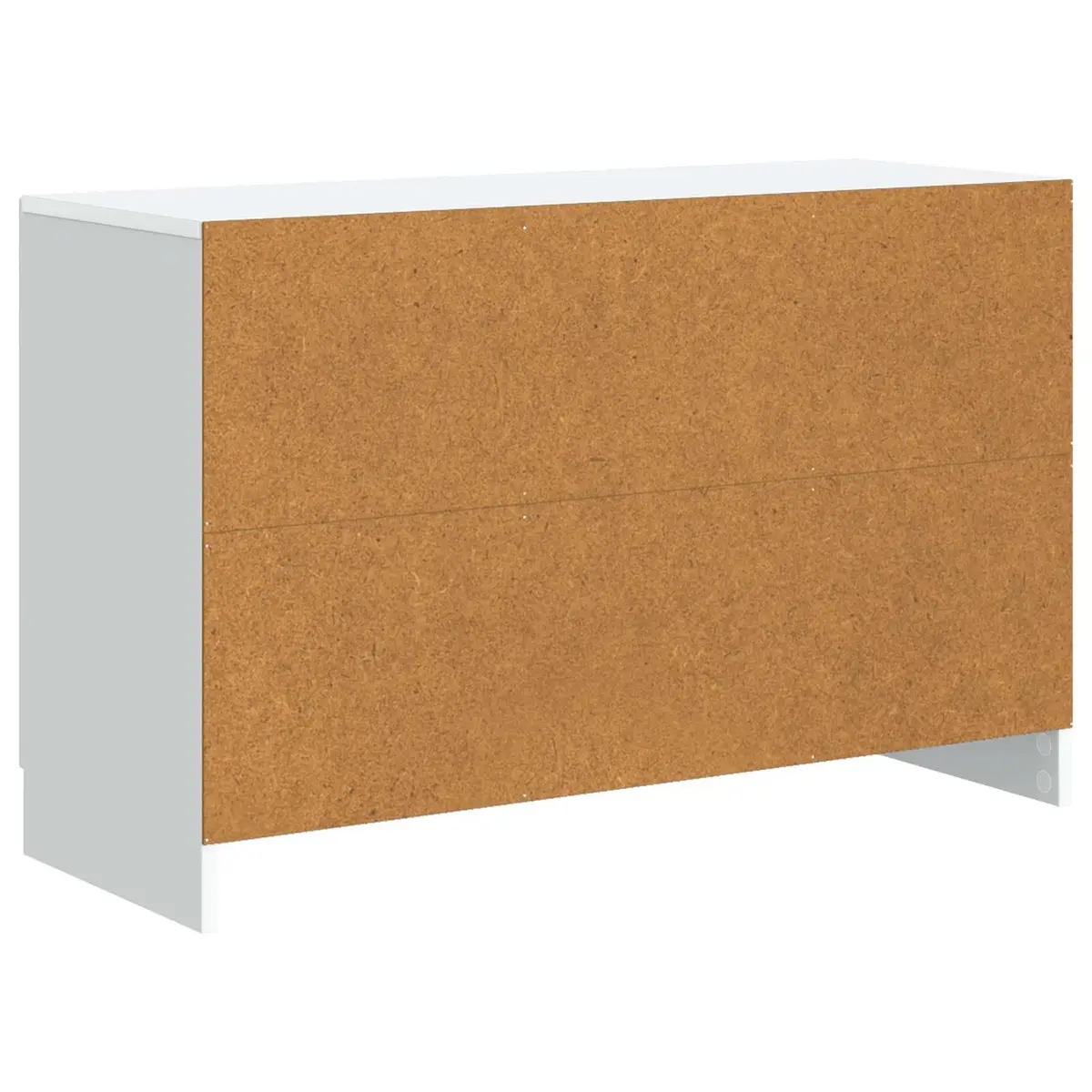 Sideboard Storage Cabinet Engineered Wood White Buffet Organizer with Multiple Shelves and Drawers for Dining Room and Lounge