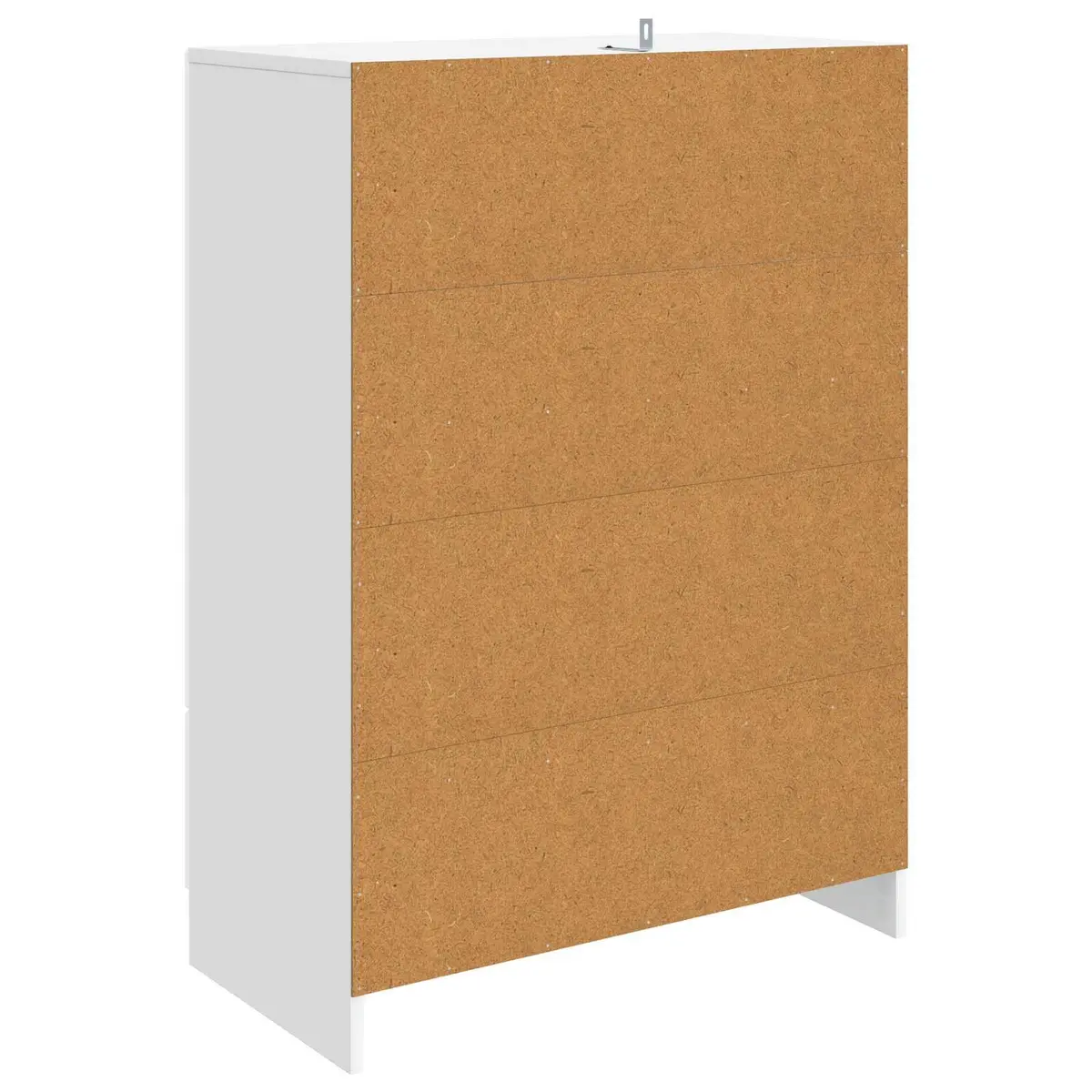 White Sideboard Storage Cabinet 66x34.5x92cm Engineered Wood Buffet Furniture
