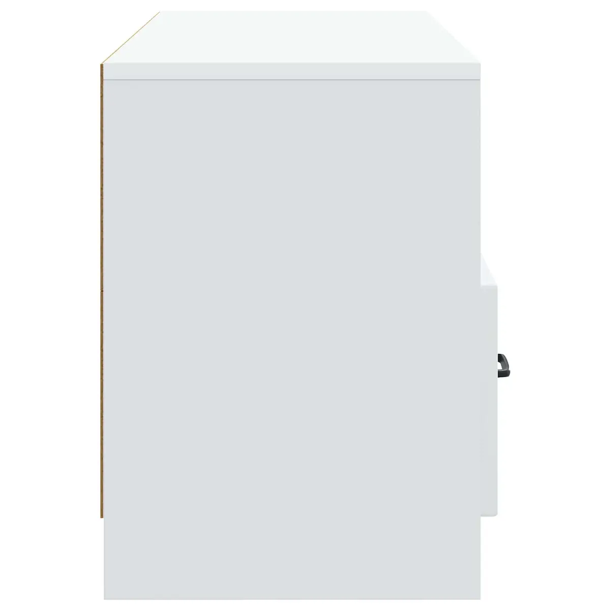 White TV Cabinet with Drawer Modern Living Room Storage Unit 102 x 34.5 x 47 cm