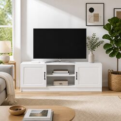 Practical White TV Cabinet for Everyday Use
