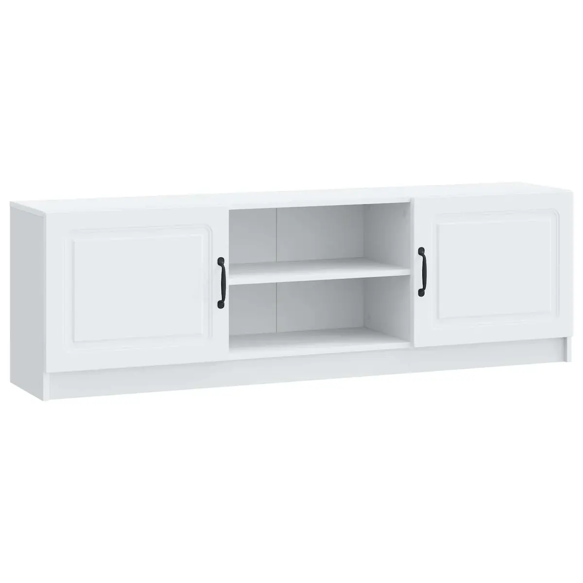 TV Cabinet Engineered Wood 150 x 31 x 47 cm White Living Room Media Storage Unit