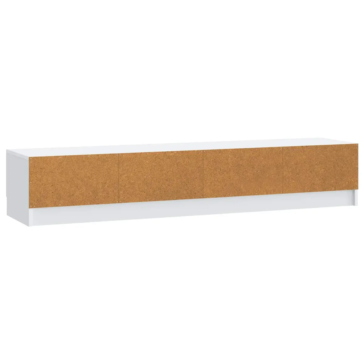 TV Cabinet Engineered Wood 147 x 34.5 x 27 cm White Modern Living Room Entertainment Unit