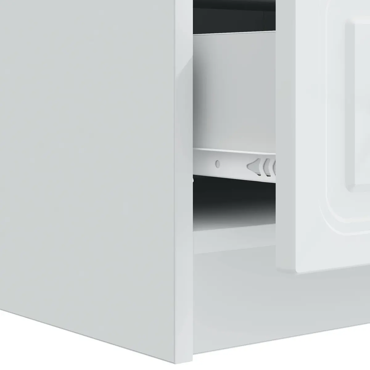 TV Cabinet Engineered Wood 147 x 34.5 x 27 cm White Modern Living Room Entertainment Unit