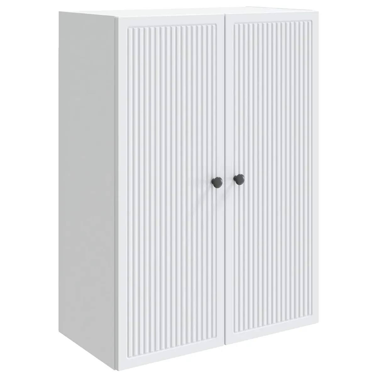 Wall-Mounted Storage Cabinet Engineered Wood 66 x 34.5 x 90 cm White Vintage