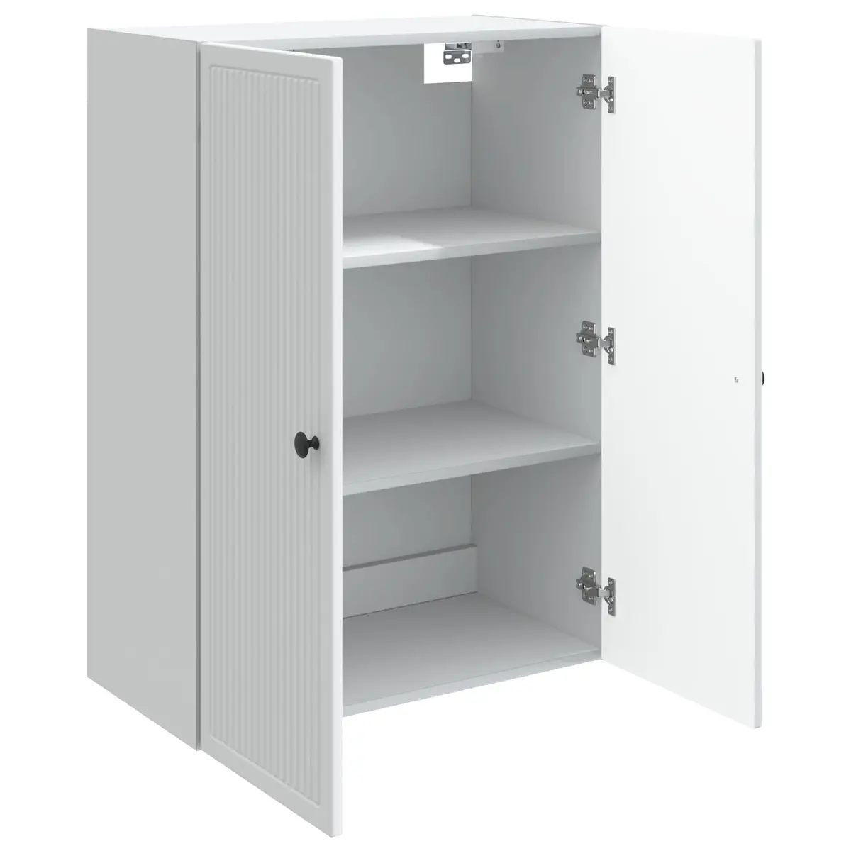 Wall-Mounted Storage Cabinet Engineered Wood 66 x 34.5 x 90 cm White Vintage