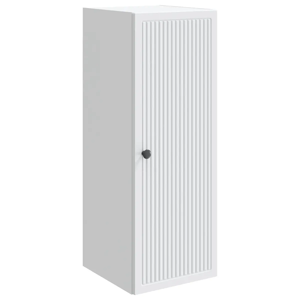 Wall-Mounted Cabinet Vintage Style Engineered Wood White Living Room Storage Unit 33x34.5x90cm