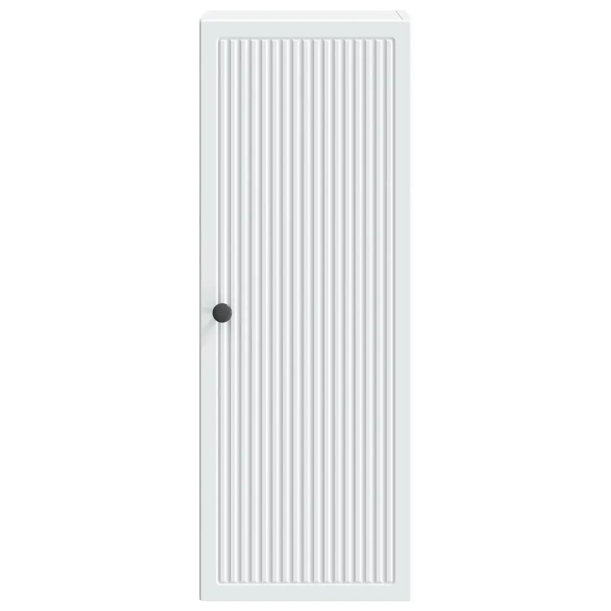 Wall-Mounted Cabinet Vintage Style Engineered Wood White Living Room Storage Unit 33x34.5x90cm
