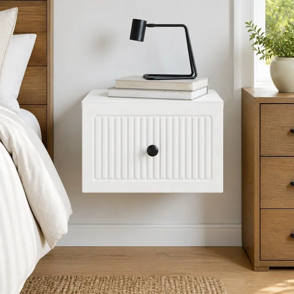 Wall-Mounted Cabinet for Bedroom Organization