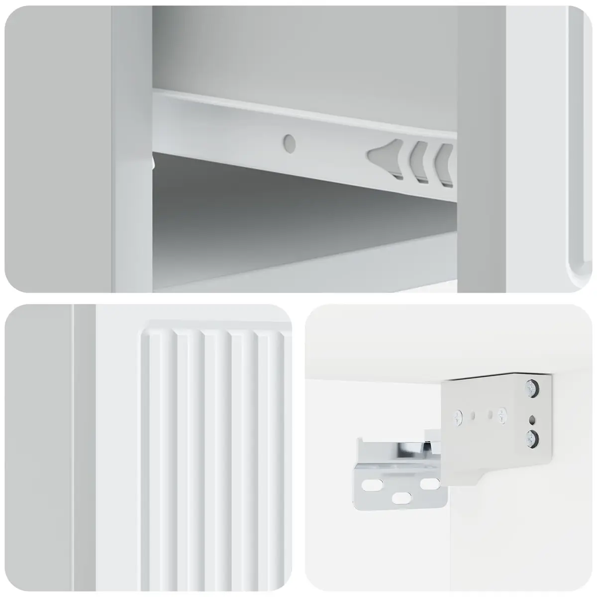 Wall-Mounted Cabinet for Bedroom Organization