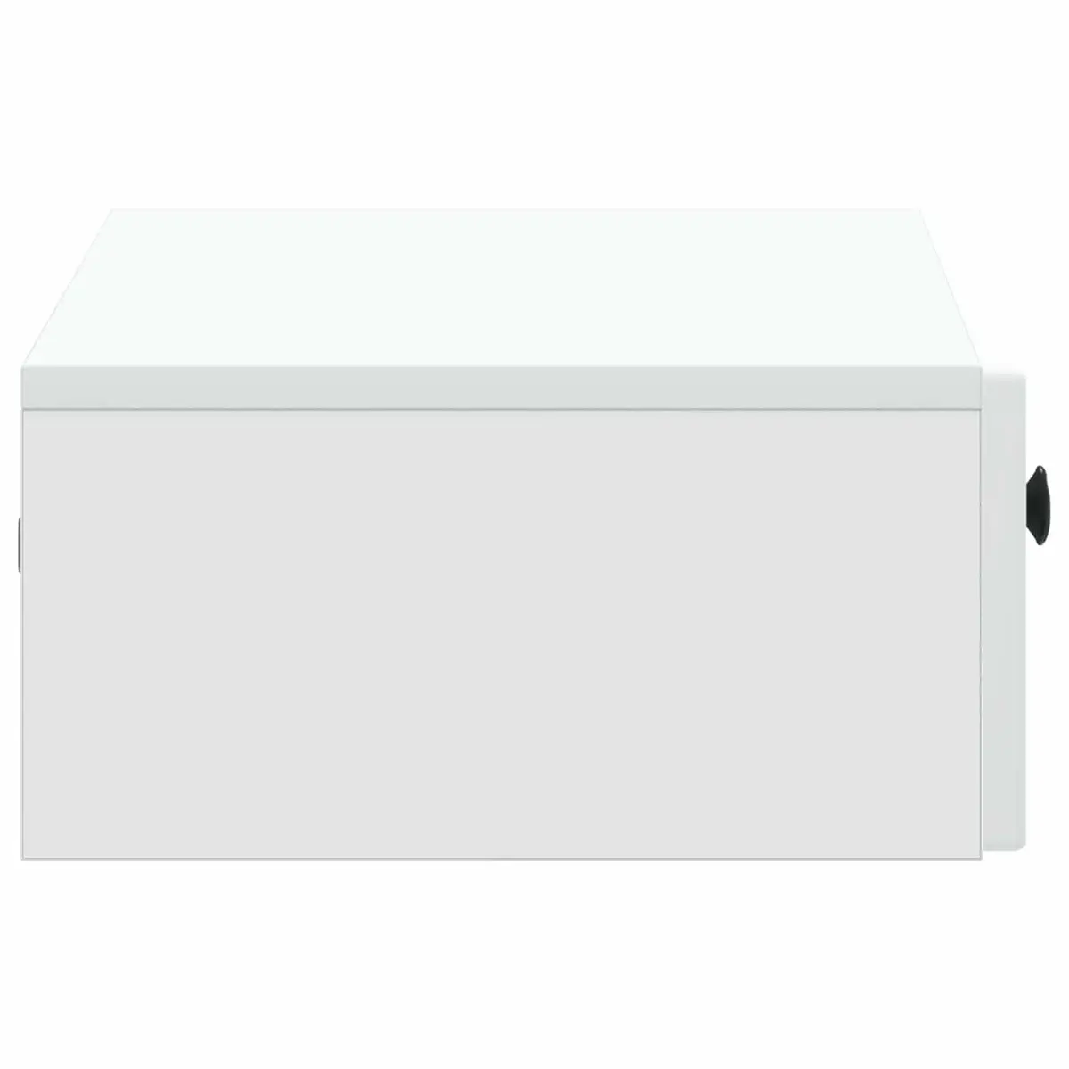 Wall-Mounted Side Table White Storage Cabinet Engineered Wood Living Room