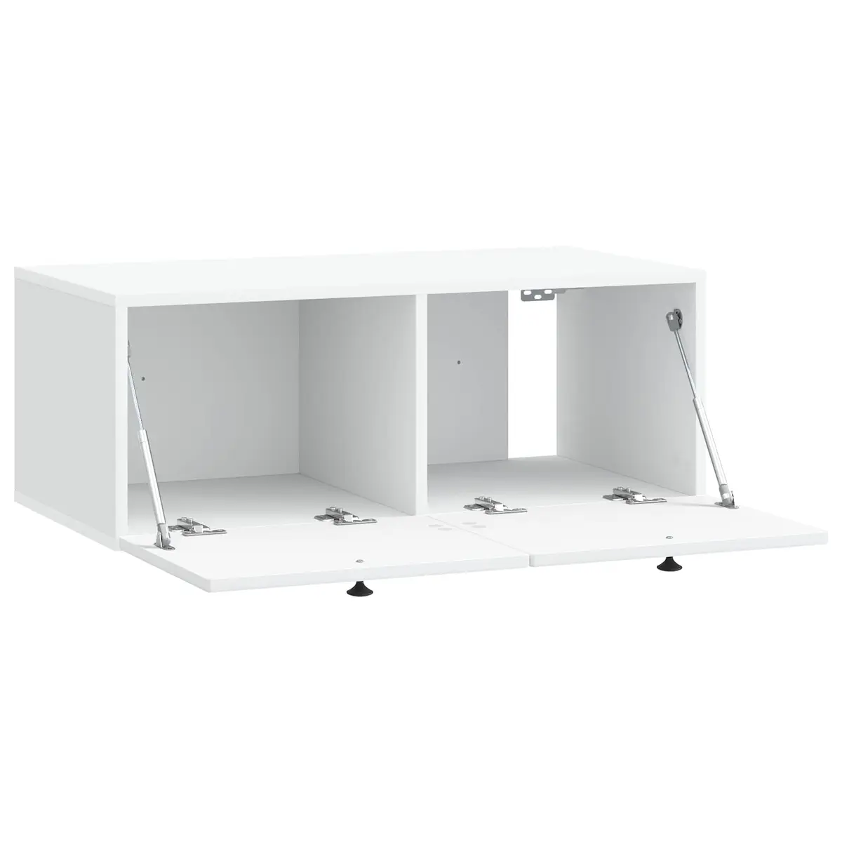Wall-Mounted TV Cabinet Engineered Wood 78.5cm White Modern Living Room Storage