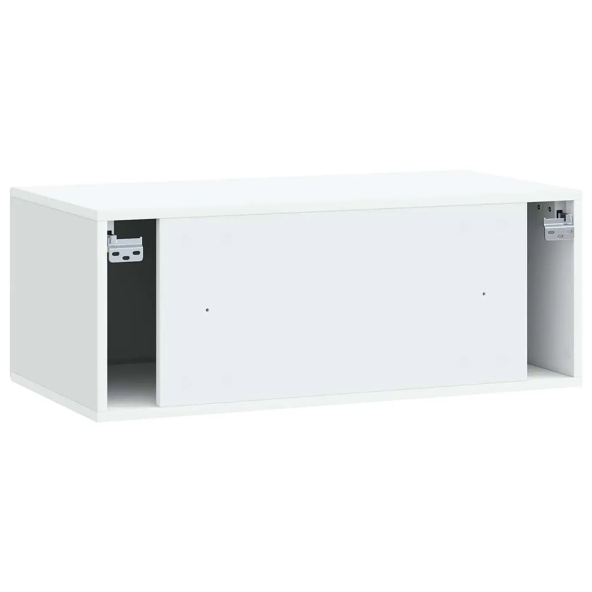 Wall-Mounted TV Cabinet Engineered Wood 78.5cm White Modern Living Room Storage