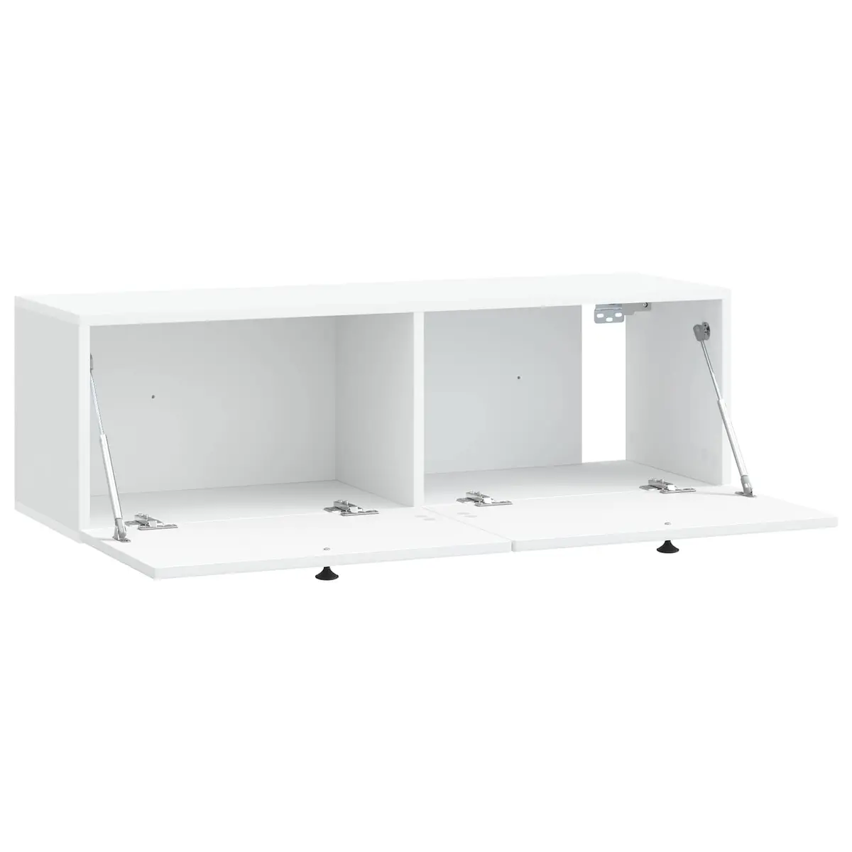 Wall-Mounted TV Cabinet White Living Room Storage Unit 98 x 31 x 30 cm