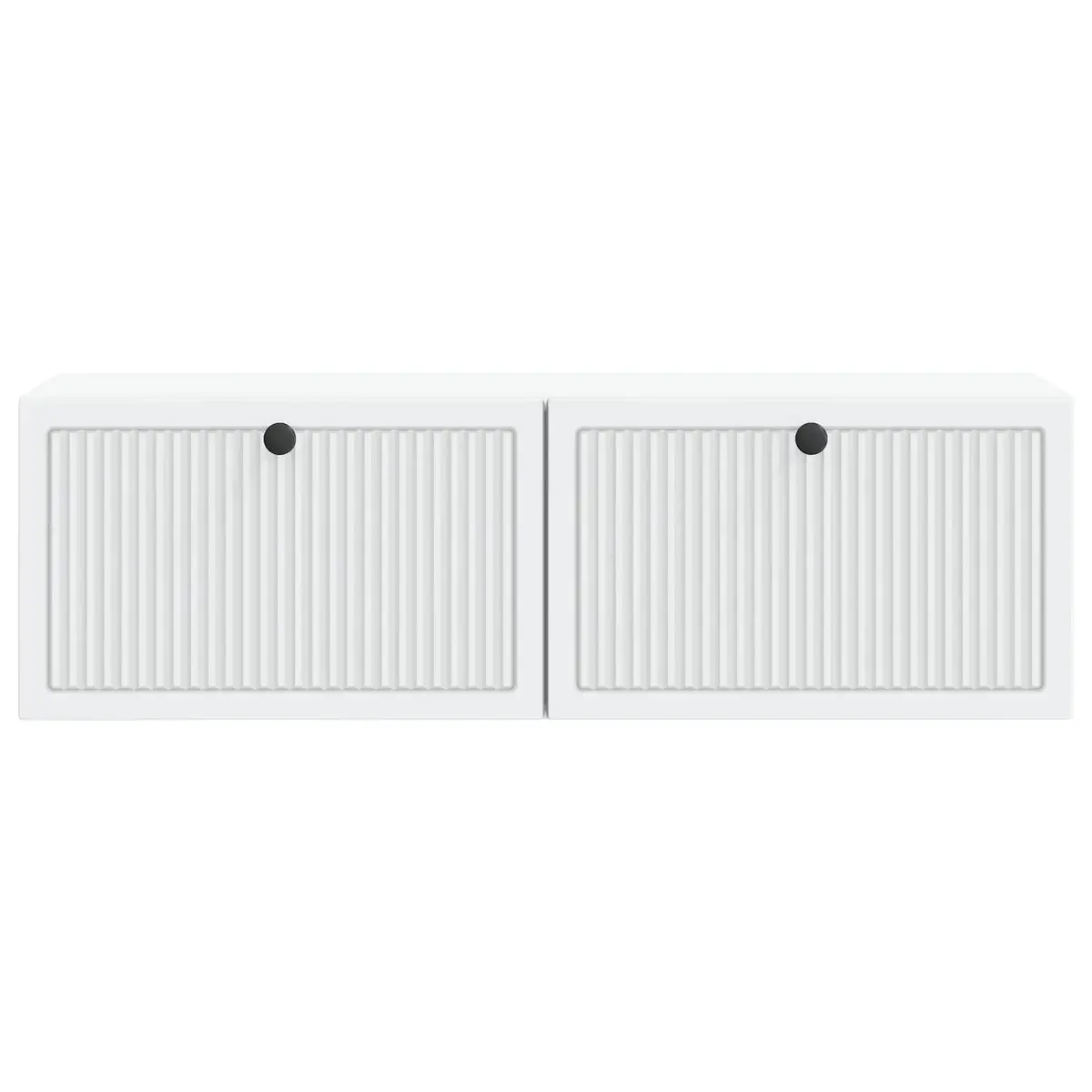 Wall-Mounted TV Cabinet White Living Room Storage Unit 98 x 31 x 30 cm