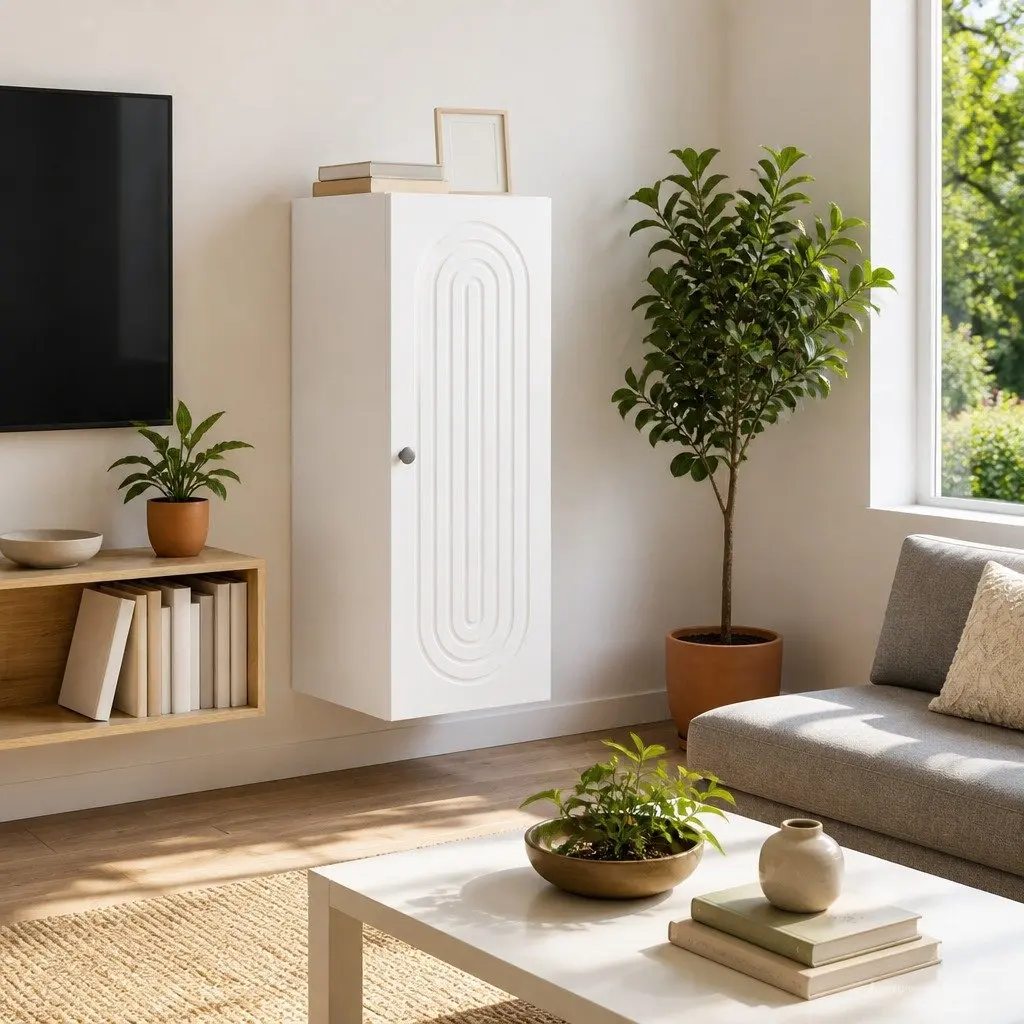 Wall-Mounted Cabinet Engineered Wood Vintage White 90cm x 33cm x 34.5cm