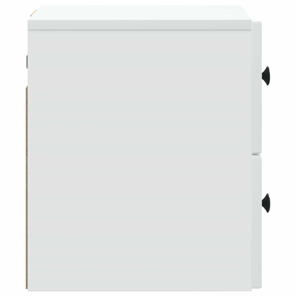 Wall-Mounted Bedside Cabinet White Storage Nightstand Drawer Wooden Bedroom
