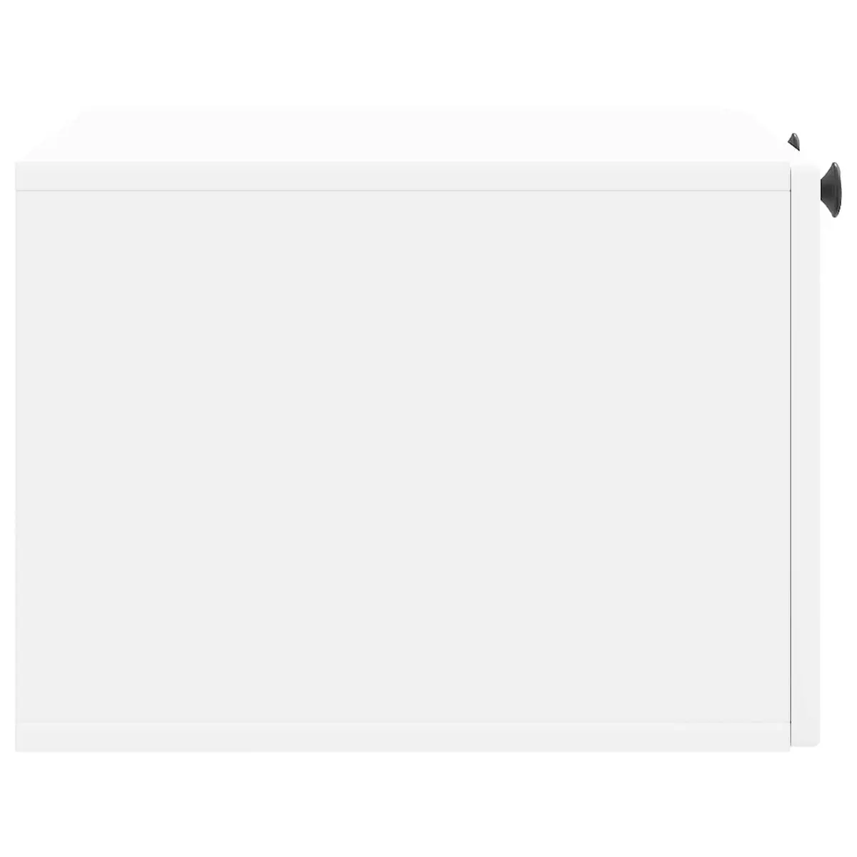 Wall-Mounted TV Cabinet Engineered Wood 59.5 x 41 x 30 cm White Modern Living Room Storage