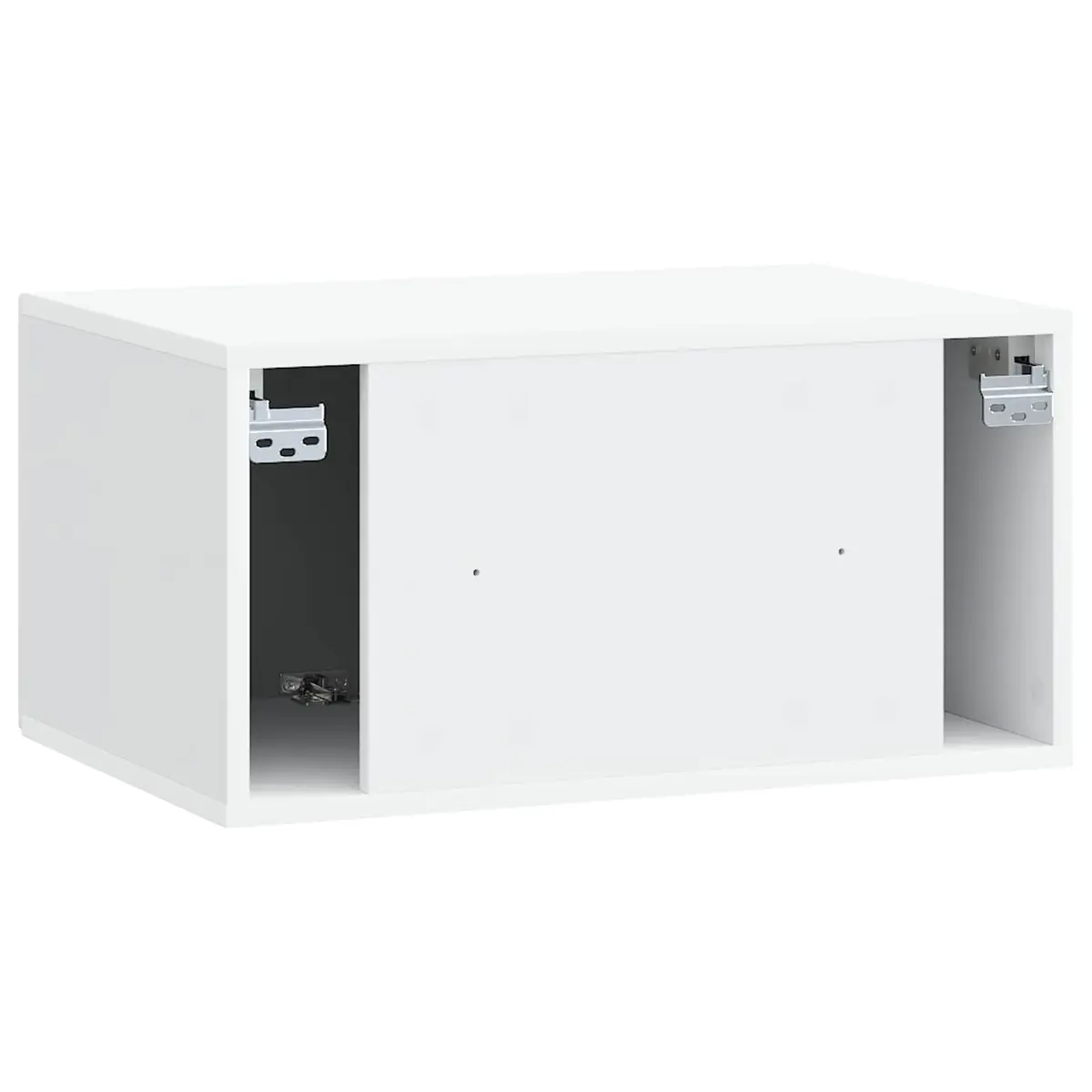 Wall-Mounted TV Cabinet Engineered Wood 59.5 x 41 x 30 cm White Modern Living Room Storage