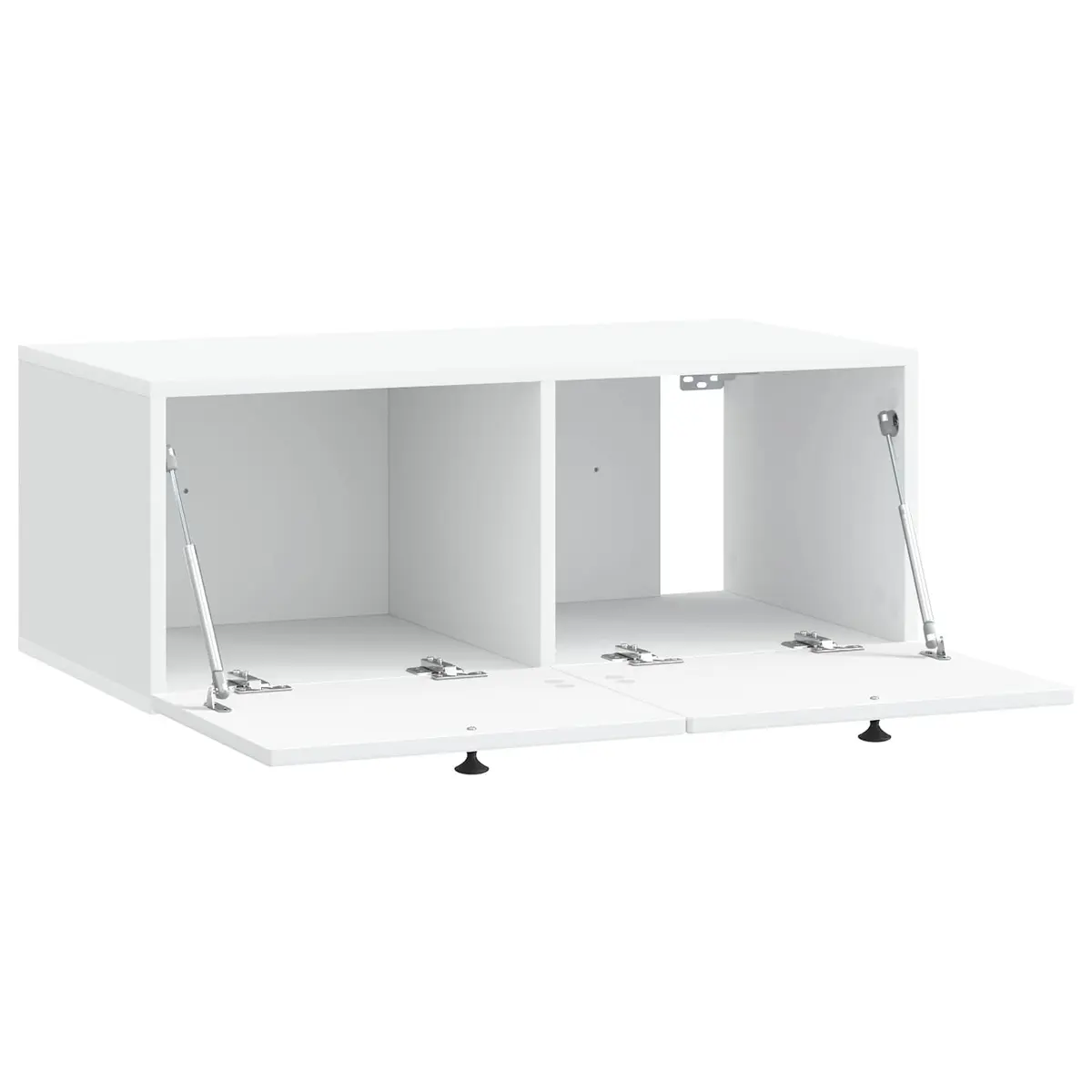 Wall-Mounted TV Cabinet Engineered Wood 78.5cm White Storage Unit