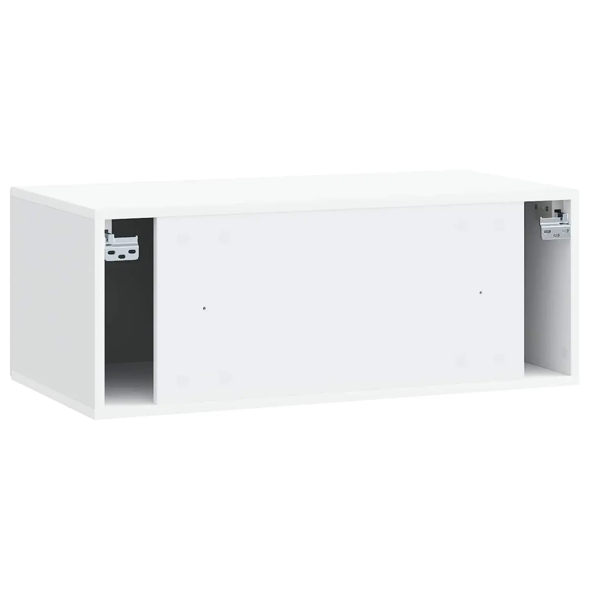 Wall-Mounted TV Cabinet Engineered Wood 78.5cm White Storage Unit