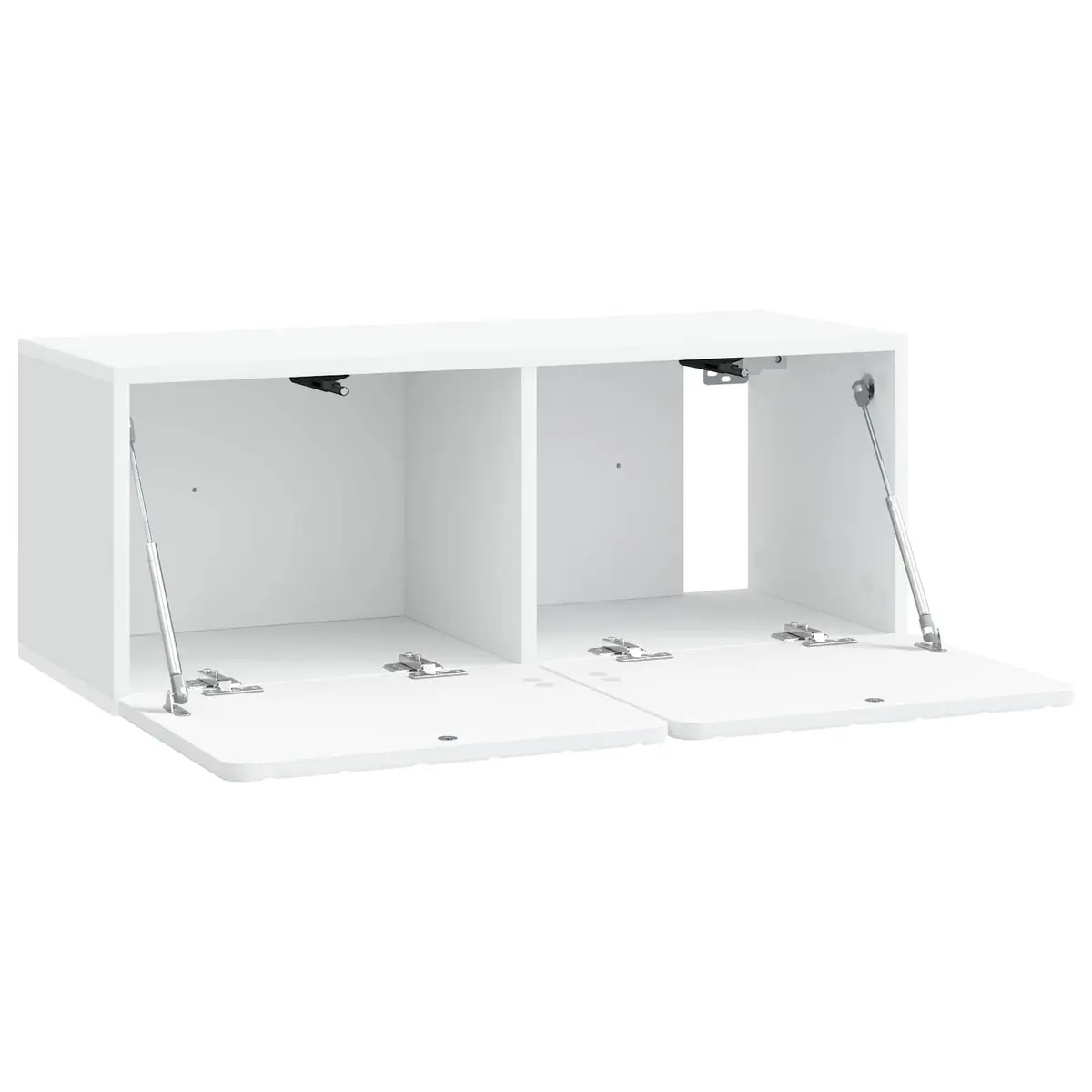 Wall-Mounted TV Cabinet 78.5 x 31 x 30 cm White Storage Unit Modern Design